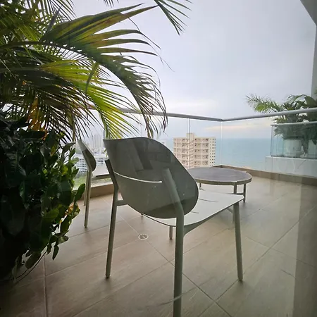 Duplex De Lujo Nuevo Con Vista Increible Al Centro Y La Playa Apartamento Cartagena