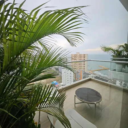 Duplex De Lujo Nuevo Con Vista Increible Al Centro Y La Playa Apartamento *