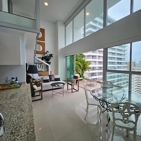 Duplex De Lujo Nuevo Con Vista Increible Al Centro Y La Playa Cartagena