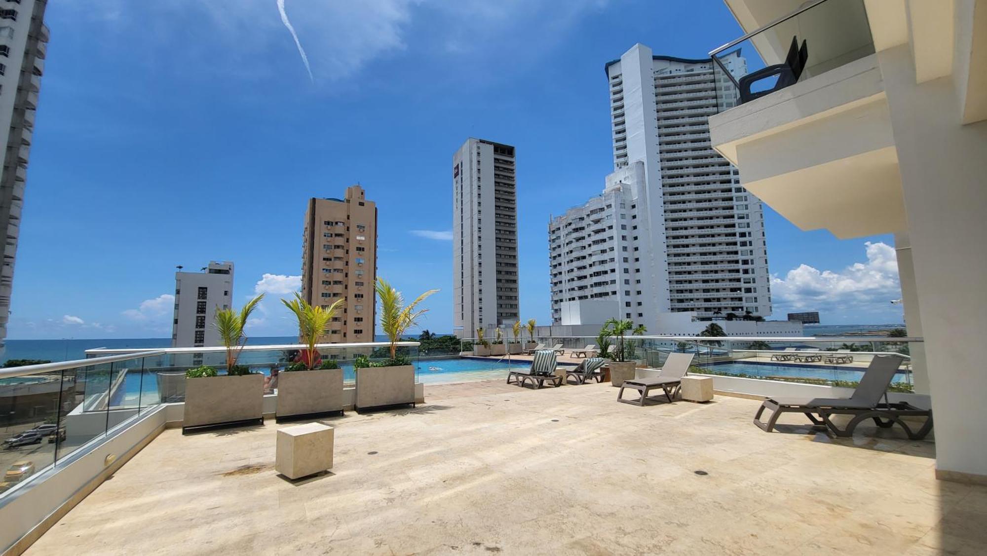 Duplex De Lujo Nuevo Con Vista Increible Al Centro Y La Playa Cartagena
