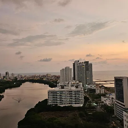 Duplex Con Vista Atardecer Mágico En El Mar Caribe * Cartagena