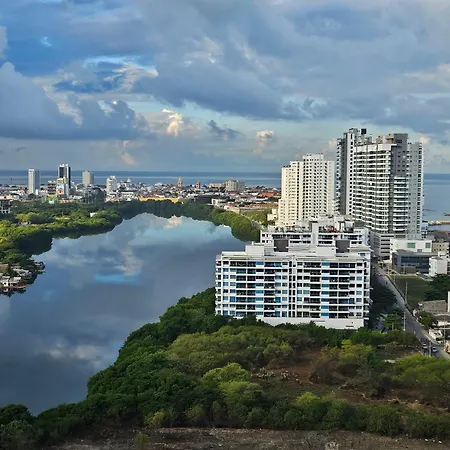 Duplex Con Vista Atardecer Mágico En El Mar Caribe Cartagena