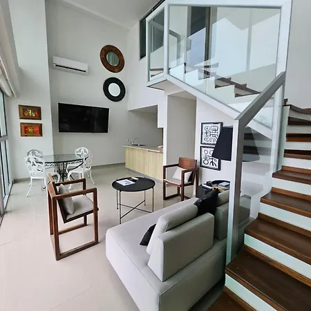 Apartamento Duplex Con Vista Atardecer Mágico En El Mar Caribe *
