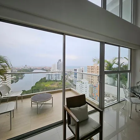Duplex Con Vista Atardecer Mágico En El Mar Caribe * Cartagena