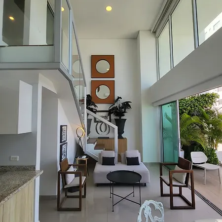 Duplex Con Vista Atardecer Mágico En El Mar Caribe Apartamento *