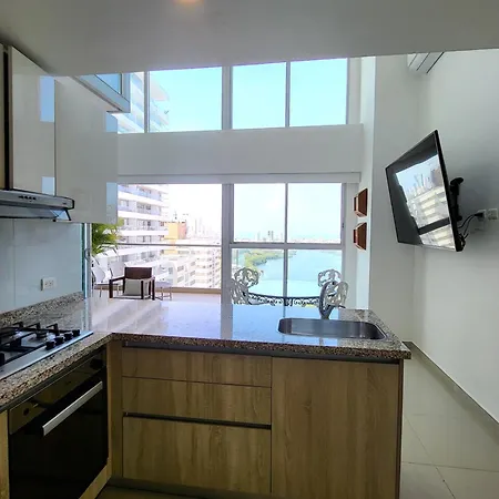 Duplex Con Vista Atardecer Mágico En El Mar Caribe * Cartagena